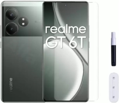 Monogamy Edge To Edge Tempered Glass for Realme GT 6T 5G Uv(Pack of 1)