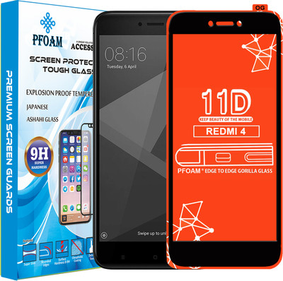 PFOAM Edge To Edge Tempered Glass for Mi Redmi 4(Pack of 1)