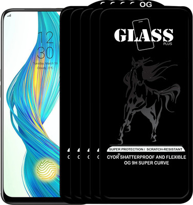 CYOR Edge To Edge Tempered Glass for Realme X(Pack of 5)