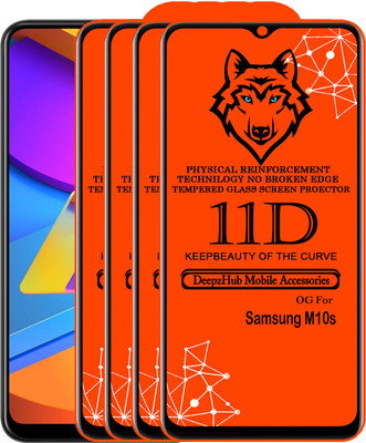 CRodible Edge To Edge Tempered Glass for Samsung Galaxy M10s(Pack of 4)