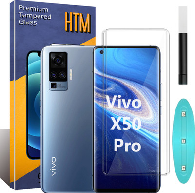 HTM Edge To Edge Tempered Glass for Vivo X50 Pro(Pack of 1)