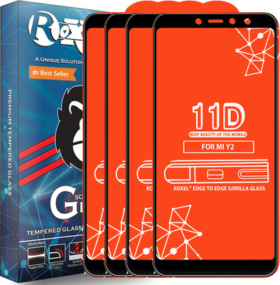 Roxel Edge To Edge Tempered Glass for Mi Redmi Y2(Pack of 4)