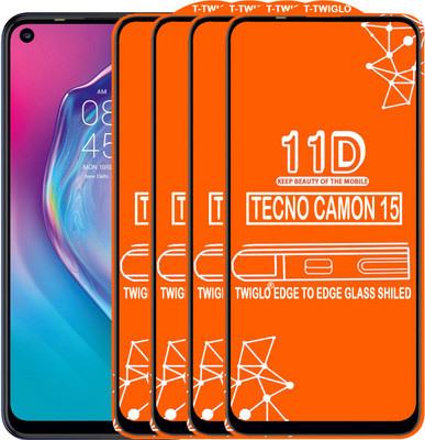 Flipkart SmartBuy Edge To Edge Tempered Glass for TECNO CAMON 15(Pack of 4)