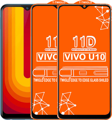 TWIGLO Edge To Edge Tempered Glass for VIVO U10(Pack of 2)