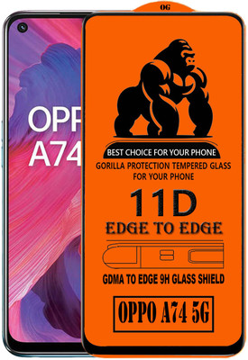 GDMA Edge To Edge Tempered Glass for OPPO A74 5G(Pack of 1)