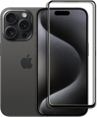 MOBIGENIX Edge To Edge Tempered Glass for APPLE Iphone 15 Pro(Pack of 1)