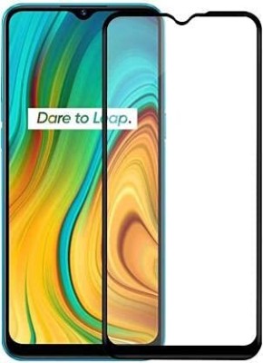 9H Edge To Edge Tempered Glass for Realme C12- Full Screen Coverage [Anti-Scratch] [9H Gorilla] [Free Cleaning Kit Included](Pack of 1)