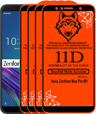 CRodible Edge To Edge Tempered Glass for Asus Zenfone Max Pro M1(Pack of 4)