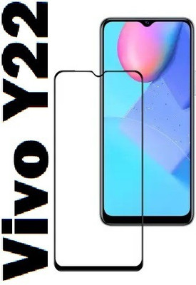 welldesign Edge To Edge Tempered Glass for Vivo Y22(Pack of 1)