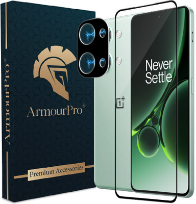 ArmourPro Edge To Edge Tempered Glass for OnePlus Nord 3 5G, OnePlus Nord 3, Nord 3 5G, 1+ Nord 3 5G, ( 1 OG Tempered Glass and 1 Camera Lens )(Pack of 2)