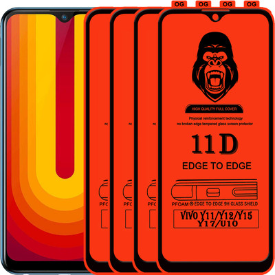 Laxdom Edge To Edge Tempered Glass for VIVO U10(Pack of 4)
