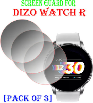 YCHROZE Edge To Edge Tempered Glass for DIZO WATCH R(Pack of 3)