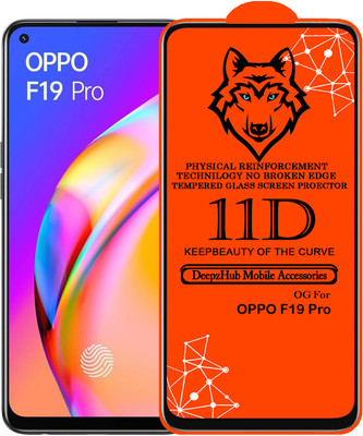 DeepzHub Edge To Edge Tempered Glass for OPPO F19 Pro(Pack of 1)