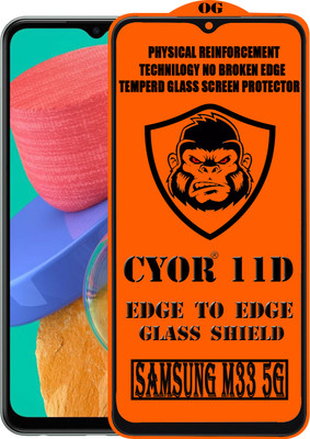 CYOR Edge To Edge Tempered Glass for SAMSUNG M33 5G(Pack of 1)