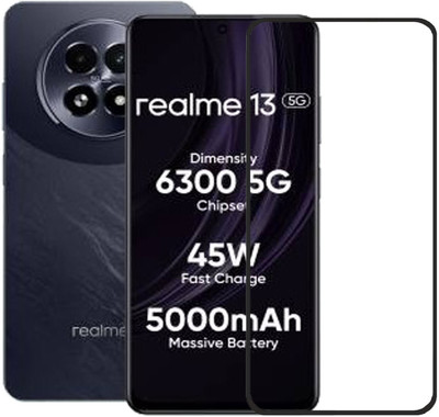 DSCASE Edge To Edge Tempered Glass for realme 13 5G, Realme 13 5G(Pack of 1)