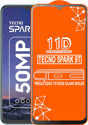 TWIGLO Edge To Edge Tempered Glass for TECNO SPARK 9T(Pack of 1)