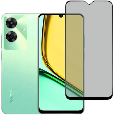 KARTRAY Edge To Edge Tempered Glass for Realme C61, privacy Glass(Pack of 1)