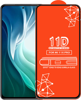 Qyist Edge To Edge Tempered Glass for Mi 11X Pro(Pack of 1)