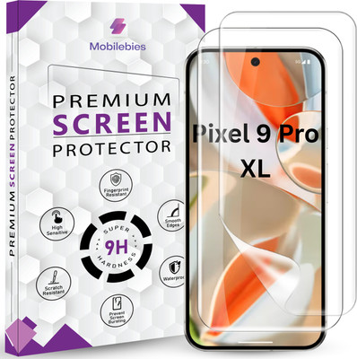 Mobilebies Edge To Edge Tempered Glass for Google Pixel 9 Pro XL Hydrogel Membrane Screen Protector Guard with Easy Installation Kit(Pack of 2)