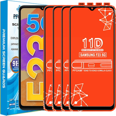 PFOAM Edge To Edge Tempered Glass for SAMSUNG GALAXY F23 5G(Pack of 4)