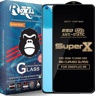 Roxel Edge To Edge Tempered Glass for ONEPLUS 9R(Pack of 1)