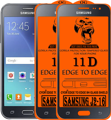 CYOR Edge To Edge Tempered Glass for SAMSUNG J2-16(Pack of 2)
