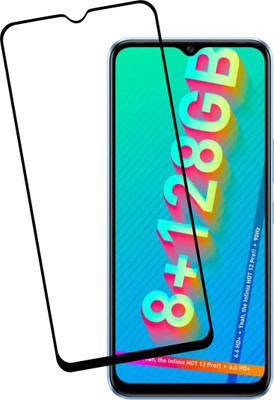 Ten To 11 Edge To Edge Tempered Glass for Infinix Hot 12 Pro(Pack of 1)