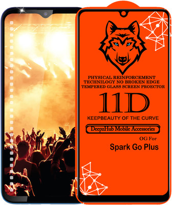 CRodible Edge To Edge Tempered Glass for Tecno Spark Go Plus(Pack of 1)