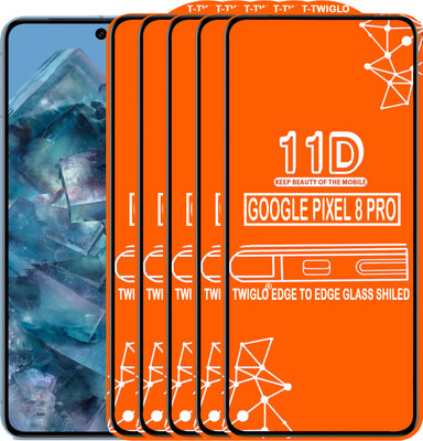 TWIGLO Edge To Edge Tempered Glass for GOOGLE PIXEL 8 PRO(Pack of 5)