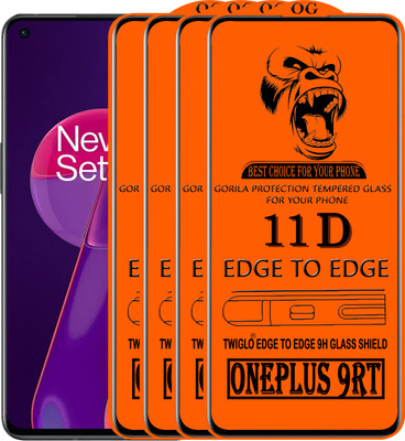 TWIGLO Edge To Edge Tempered Glass for ONEPLUS 9RT(Pack of 4)