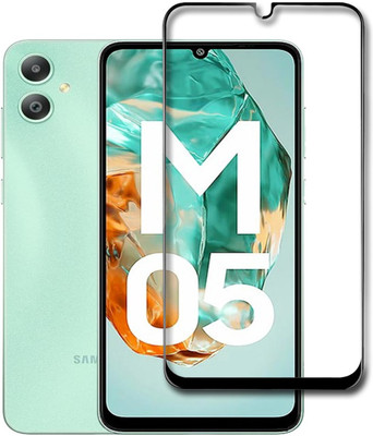 INFINITYWORLD Edge To Edge Tempered Glass for Samsung Galaxy M05(Pack of 1)