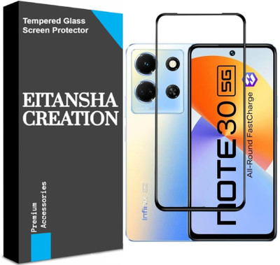 EITANSHA CREATION Edge To Edge Tempered Glass for Infinix Note 30, Infinix Note 30 5G(Pack of 1)