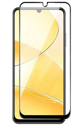 NIMMIKA ENTERPRISES Edge To Edge Tempered Glass for Realme C53(Comprehensive protection | High-quality material | Multi-layered coating | Clear and smooth surface | Thin and lightweight | Easy to install)(Pack of 1)
