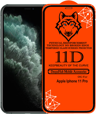 DeepzHub Edge To Edge Tempered Glass for iPhone 11 Pro(Pack of 1)