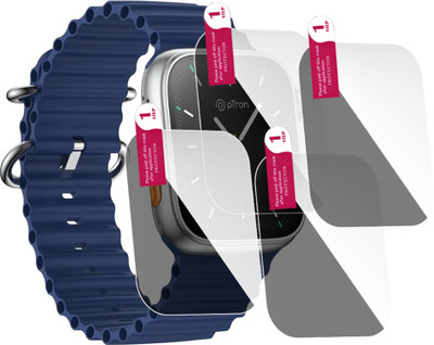 HIDEOUS Edge To Edge Tempered Glass for pTron Pulsefit Ethos(Pack of 4)