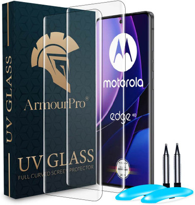 ArmourPro Edge To Edge Tempered Glass for Moto Edge 40, Motorola Edge 40, Moto Edge 40 5G, Motorola Edge 40 5G(Pack of 2)