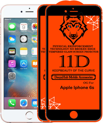 CRodible Edge To Edge Tempered Glass for Apple iPhone 6s(Pack of 2)