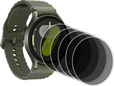 HIDEOUS Edge To Edge Tempered Glass for Samsung Galaxy Watch 7 LTE 40mm(Pack of 5)