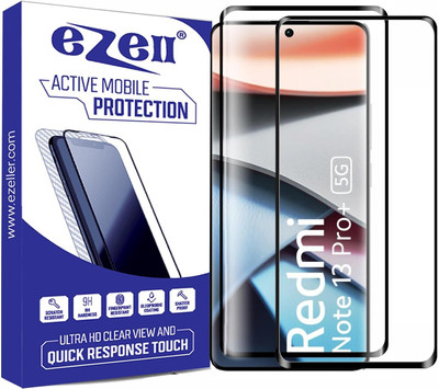 eZell Edge To Edge Tempered Glass for REDMI NOTE 13 PRO +(Pack of 2)