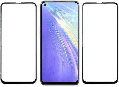 KARTRAY Edge To Edge Tempered Glass for Realme 6(Pack of 2)