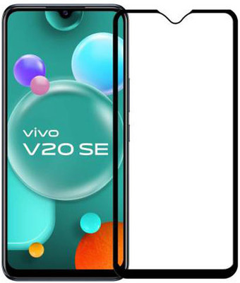 SM Styles Edge To Edge Tempered Glass for Vivo V20 SE(Pack of 1)