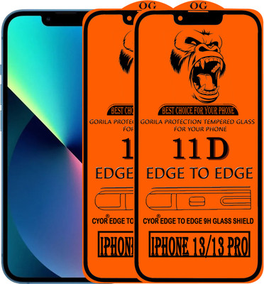 CYOR Edge To Edge Tempered Glass for IPHONE 13 PRO(Pack of 2)