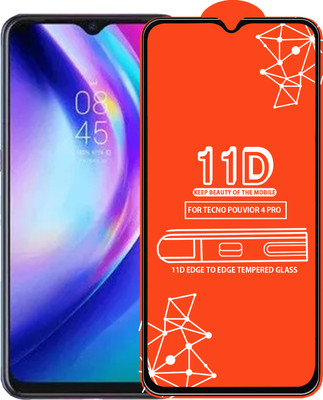 Roxel Edge To Edge Tempered Glass for Tecno Pouvior 4 Pro(Pack of 1)