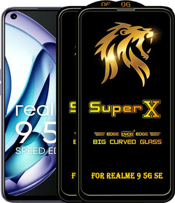 PFOAM Edge To Edge Tempered Glass for REALME 9 5G SE(Pack of 2)