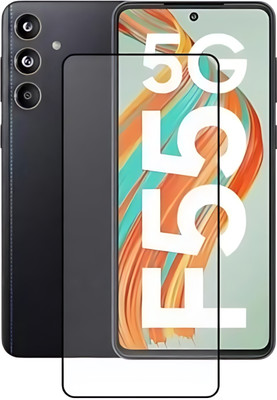 ALONZO Edge To Edge Tempered Glass for Samsung Galaxy F55 5G, Screen protection(Pack of 1)