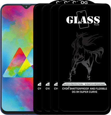 CYOR Edge To Edge Tempered Glass for Samsung Galaxy M20(Pack of 4)