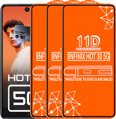 Flipkart SmartBuy Edge To Edge Tempered Glass for INFINIX HOT 30 5G(Pack of 3)