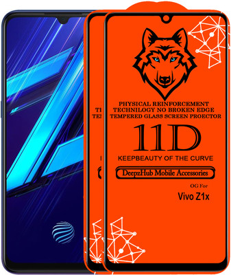 DeepzHub Edge To Edge Tempered Glass for Vivo Z1x(Pack of 2)