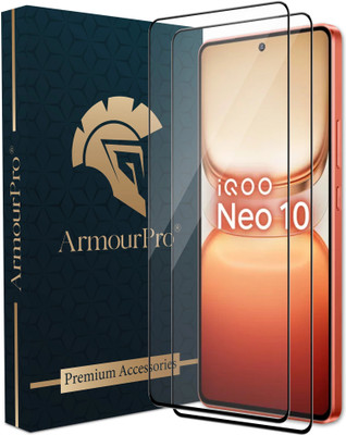 ArmourPro Edge To Edge Tempered Glass for IQOO Neo 10 5G, IQOO Neo 10, IQOO Neo 10R 5G, IQOO Neo 10R(Pack of 2)