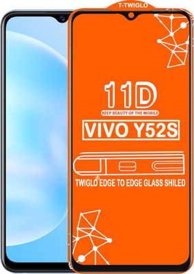 TWIGLO Edge To Edge Tempered Glass for VIVO Y52S(Pack of 1)